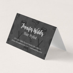 Tarjeta De Visita Fondo del estilo del cabello