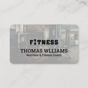 Tarjeta De Visita Fondo del gimnasio   Entrenador personal