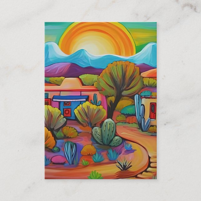 Tarjeta De Visita Fondo del paisaje del suroeste (Anverso)