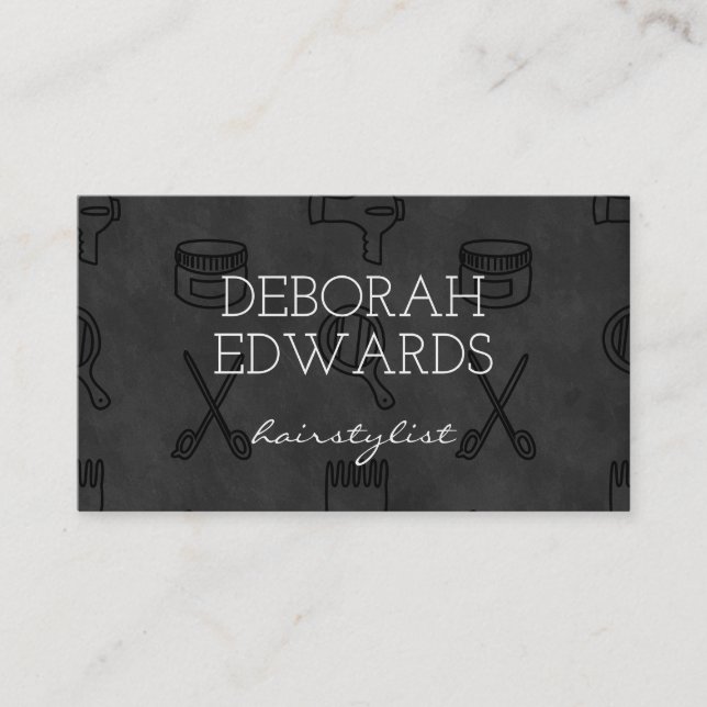 Tarjeta De Visita Fondo del panel de control de las herramientas de  (Anverso)