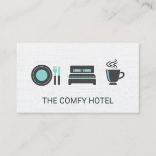 Tarjeta De Visita Fondo del patrón de la cama y el desayuno
