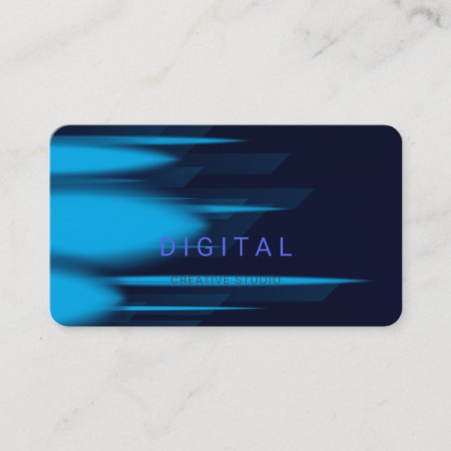 Tarjeta De Visita Fondo digital | Tecnología moderna (Anverso)