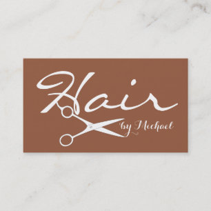 Tarjeta De Visita Fondo Elegante De Coco Elegante De Pelo #2