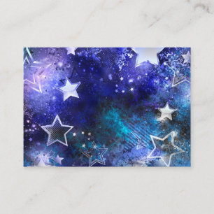 Tarjeta De Visita Fondo espacial con estrellas