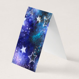 Tarjeta De Visita Fondo espacial con estrellas