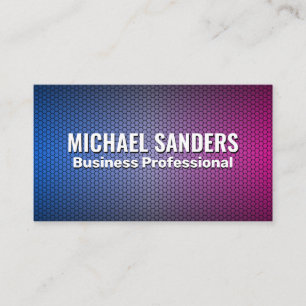 Tarjeta De Visita Fondo geométrico degradado