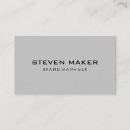 Tarjeta De Visita Fondo gris claro