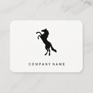 Tarjeta De Visita Fondo gris de Stallion