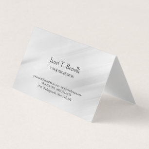 Tarjeta De Visita Fondo gris elegante simple profesional simple