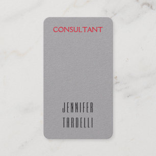 Tarjeta De Visita Fondo gris Minimalista moderno elegante
