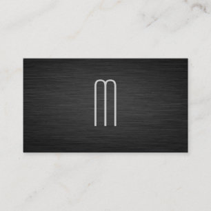 Tarjeta De Visita Fondo metálico oscuro
