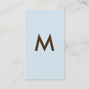 Tarjeta De Visita Fondo minimalista de color marrón azul