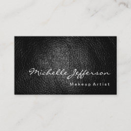 Tarjeta De Visita Fondo Minimalista moderno de cuero artificial de m