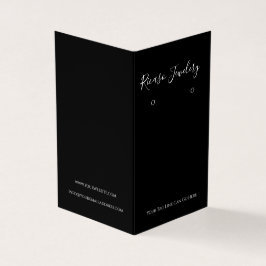 Tarjeta De Visita Fondo moderno de ingresos en blanco y negro