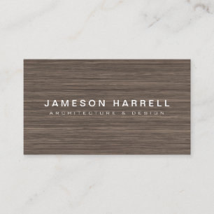 Tarjeta De Visita Fondo moderno de lujo de madera de Brown