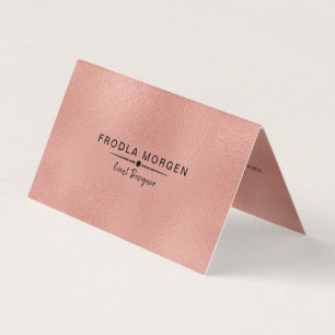 Tarjeta De Visita Fondo moderno dorado rosa brillante