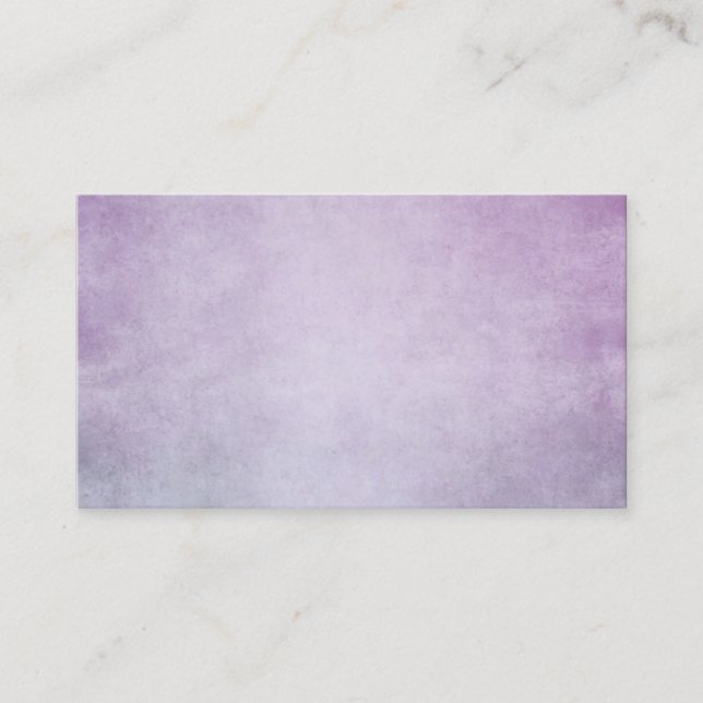 Tarjeta De Visita Fondo personalizado acuarela púrpura de la lavanda (Anverso)