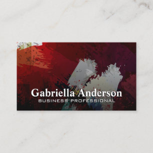 Tarjeta De Visita Fondo pinchado artístico