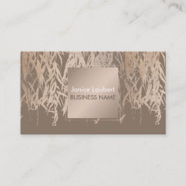 Tarjeta De Visita Fondo PixDezines Willow/Faux Pink Gold/DIY