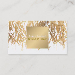 Tarjeta De Visita Fondo PixDezines Willow/Faux Relieve metalizado do