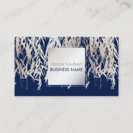 Tarjeta De Visita Fondo PixDezines Willow/Faux Relieve metalizado pl