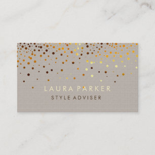 Tarjeta De Visita Fondo poner crema sutil del purpurina elegante