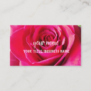 Tarjeta De Visita Fondo Rojo