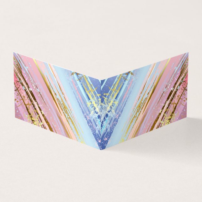 Tarjeta De Visita Fondo rosa texturizado (Exterior)