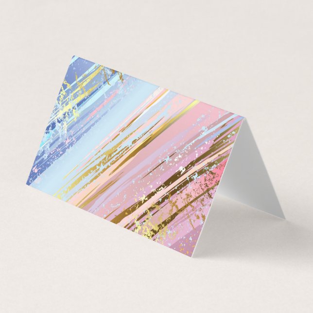 Tarjeta De Visita Fondo rosa texturizado (Anverso)