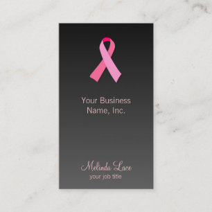 Tarjeta De Visita Fondo rosado de la pendiente de la cinta