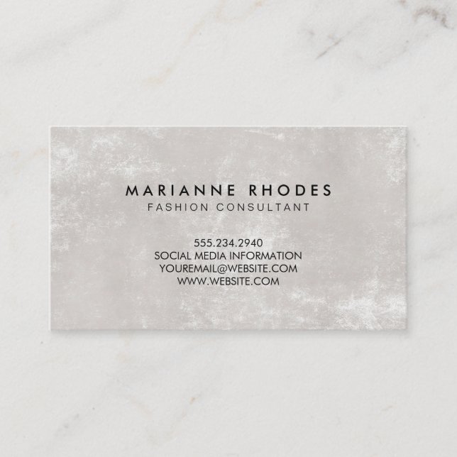 Tarjeta De Visita Fondo texturizado de pared (Anverso)