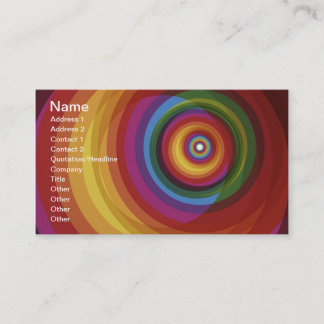 Tarjeta De Visita Fondo vectorial de arco iris espiral
