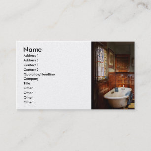 Tarjeta De Visita Fontanero - Hora del baño