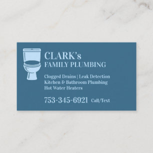 Tarjeta De Visita Fontanero Profesional Fontanería de Cocina y Baño
