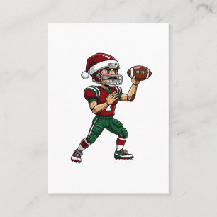 Tarjeta De Visita Football Cascanueces Navidad 2026 Deportes Navideñ