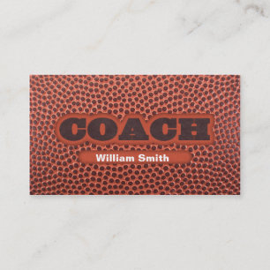 Tarjeta De Visita Football Coach business card