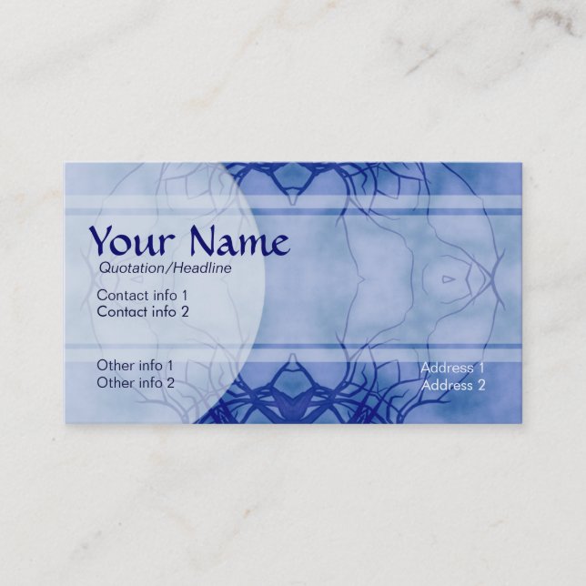 Tarjeta de visita Forestablue (Anverso)