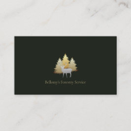 Tarjeta De Visita Forestry Service Business Card