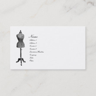 Tarjeta De Visita Forma antigua del vestido