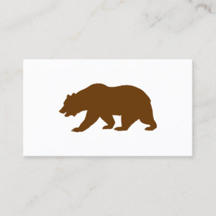 Tarjeta De Visita Forma de oso
