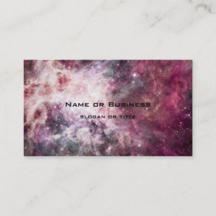 Tarjeta De Visita Formación de nebulas en el espacio ultraterrestre