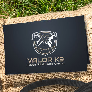Tarjeta De Visita Formación de perros de trabajo - GSD-Malinois