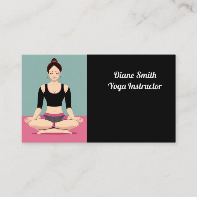 Tarjeta De Visita Formación de yoga (Anverso)