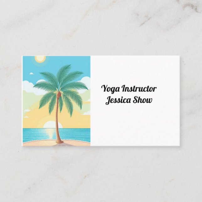 Tarjeta De Visita Formación de yoga (Anverso)