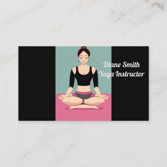Tarjeta De Visita Formación de yoga (Anverso)