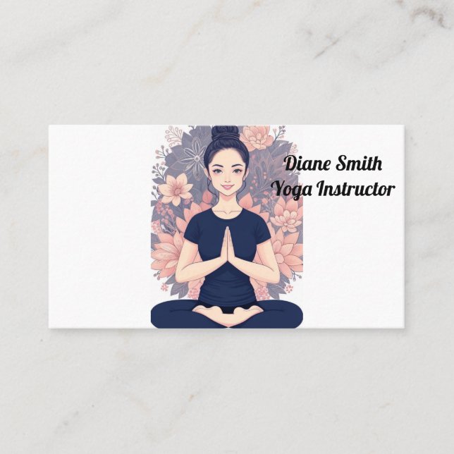 Tarjeta De Visita Formación de yoga (Anverso)