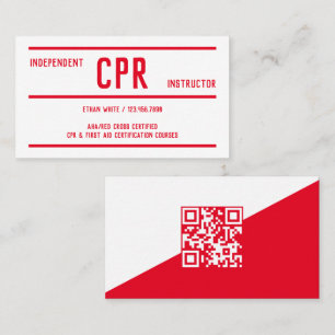 Tarjeta De Visita Formación en RCP y primer auxilio