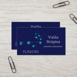 Tarjeta De Visita Formación Estrella de las Pléyades del Hemisferio