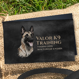 Tarjeta De Visita Formación profesional K9 - Malinois belga