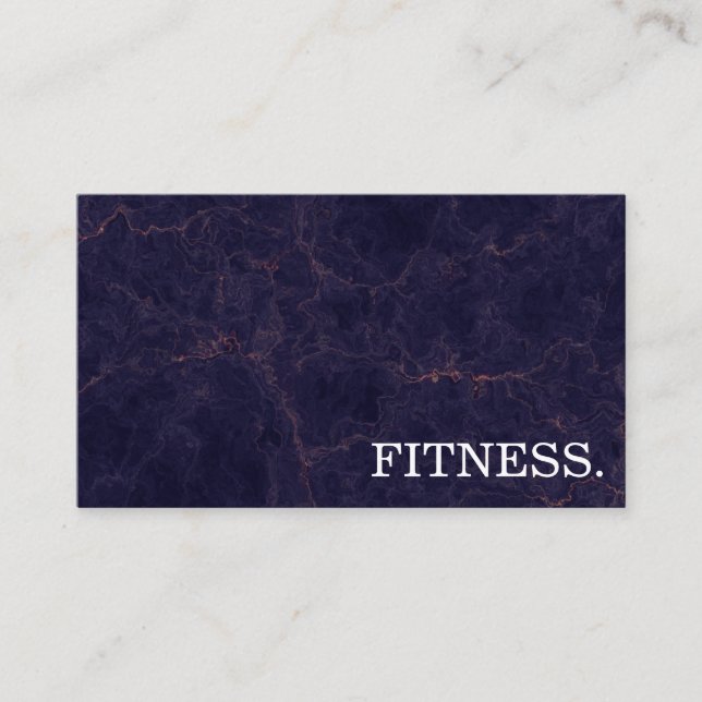 Tarjeta De Visita Formador de fitness Mínimo (Anverso)